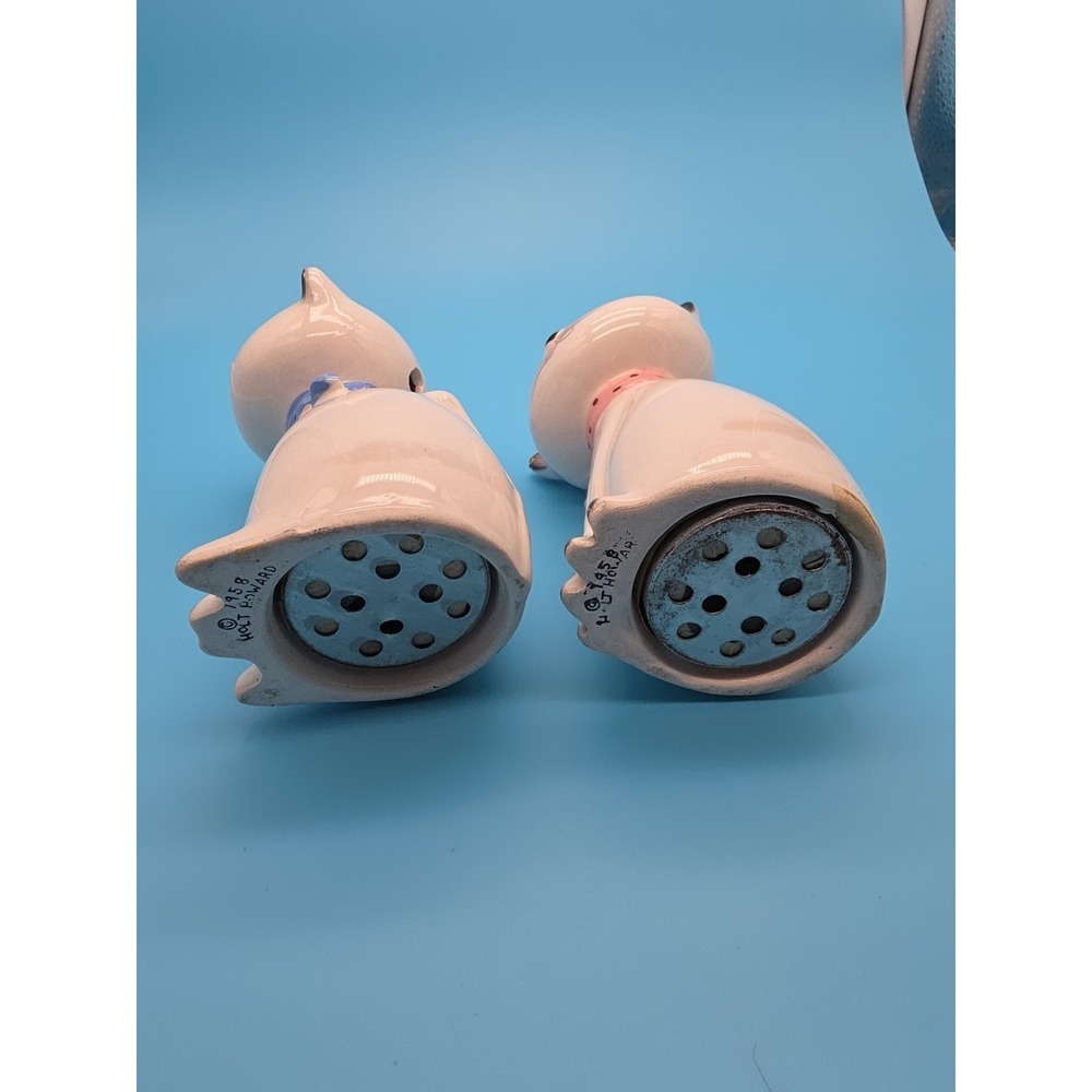 Holt Howard Vintage 1958 Cozy Kitten Salt and Pepper Shakers Japan MCM Cats - Picture 5 of 7